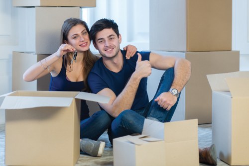 Commercial moving team planning a business relocation in Ruislip